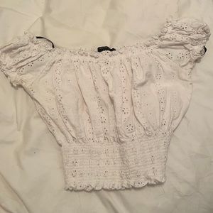 FOREVER 21 WHITE CROP